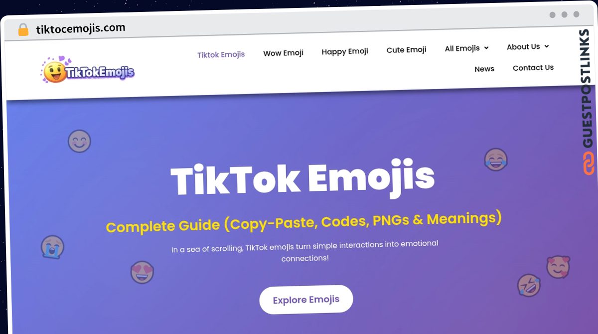Publish Guest Post on tiktocemojis.com