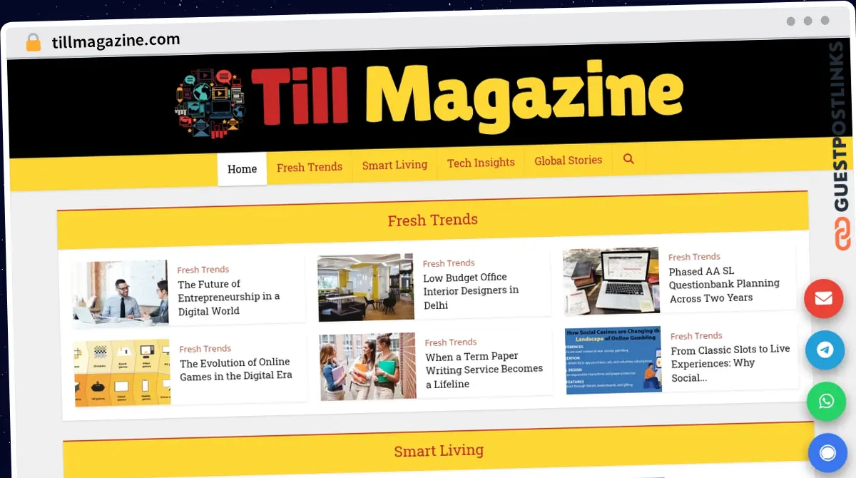Publish Guest Post on tillmagazine.com
