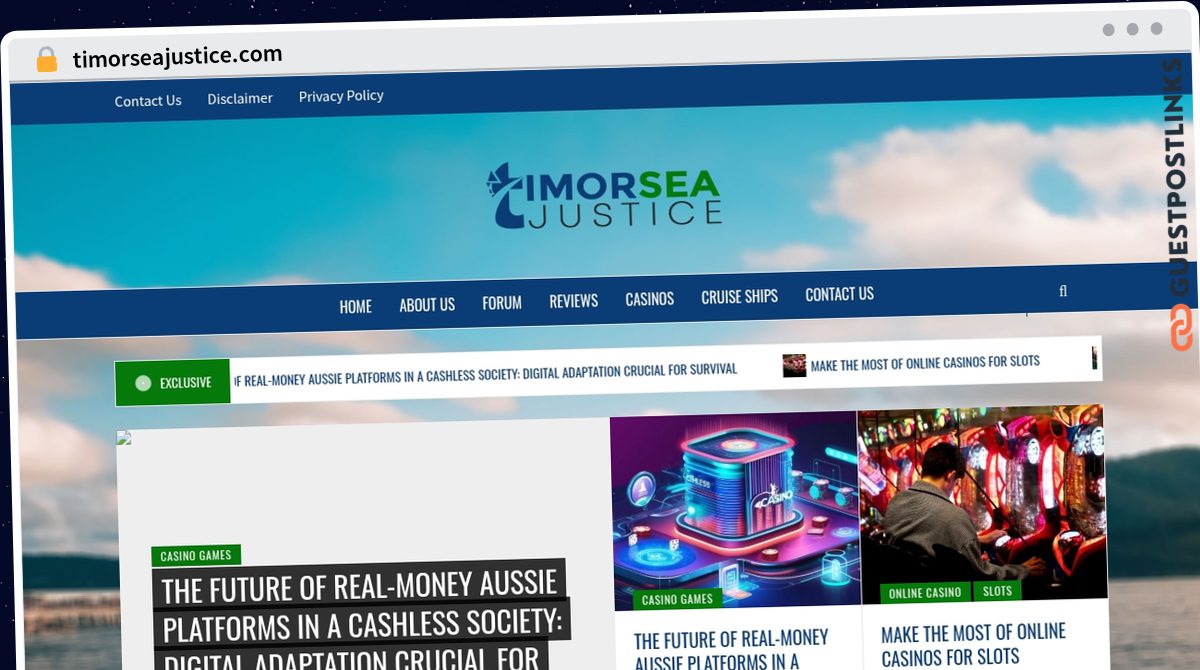 Publish Guest Post on timorseajustice.com