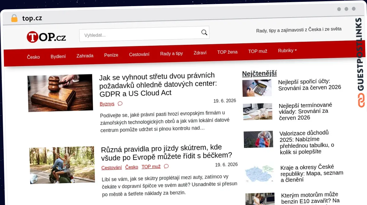 Publish Guest Post on top.cz