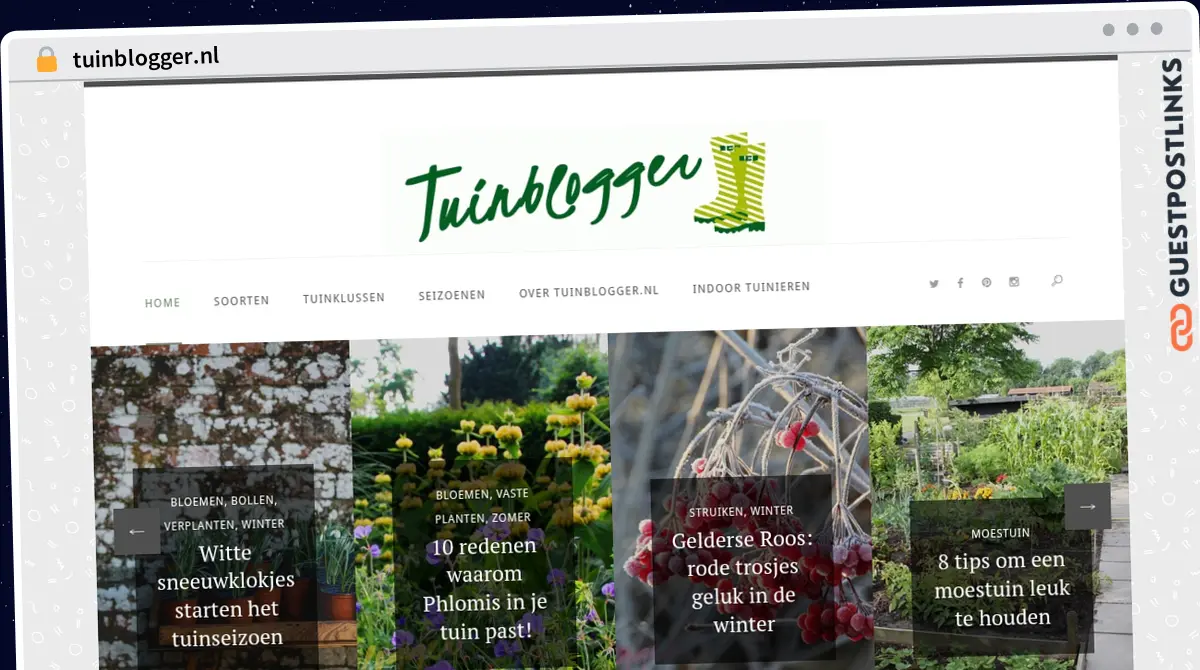 Publish Guest Post on tuinblogger.nl