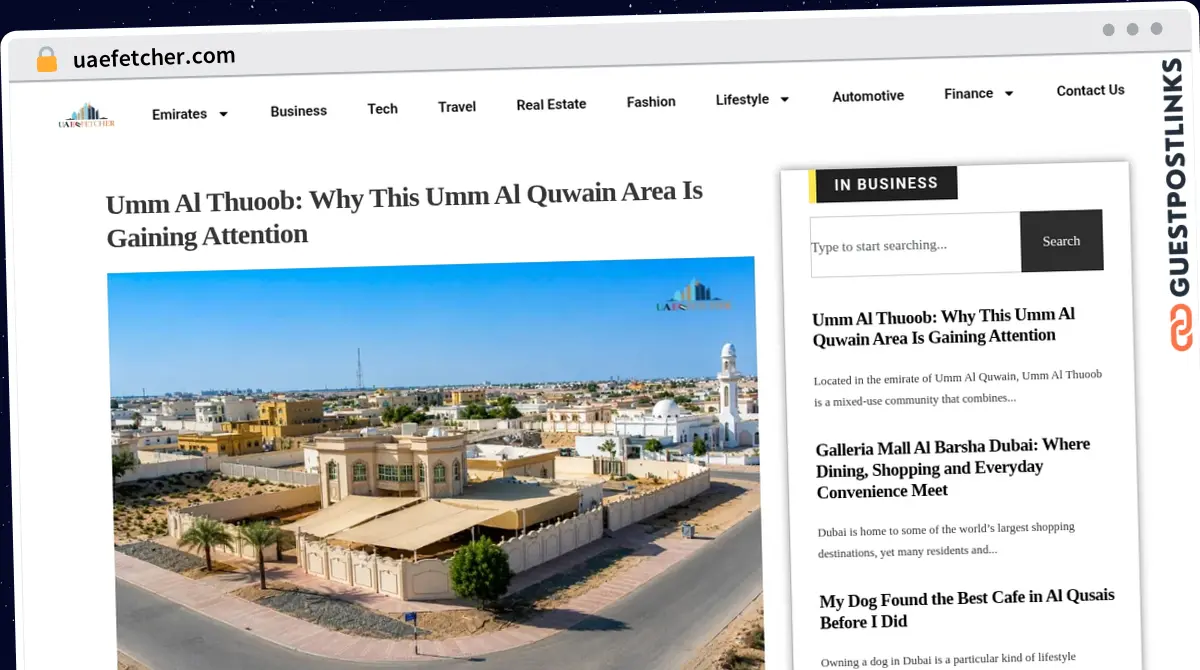 Publish Guest Post on uaefetcher.com