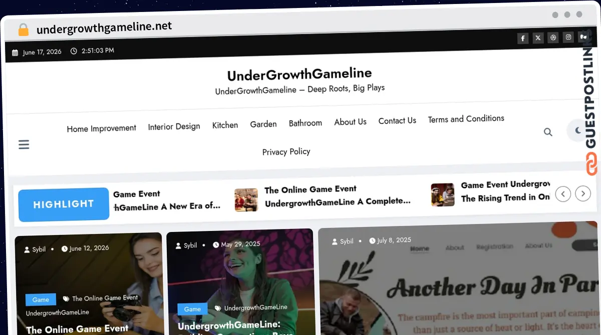 Publish Guest Post on undergrowthgameline.net