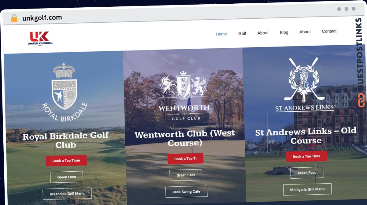 Publish Guest Post on unkgolf.com