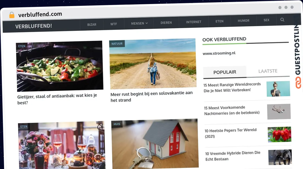 Publish Guest Post on verbluffend.com