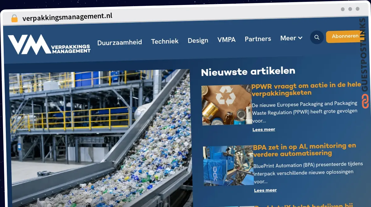 Publish Guest Post on verpakkingsmanagement.nl