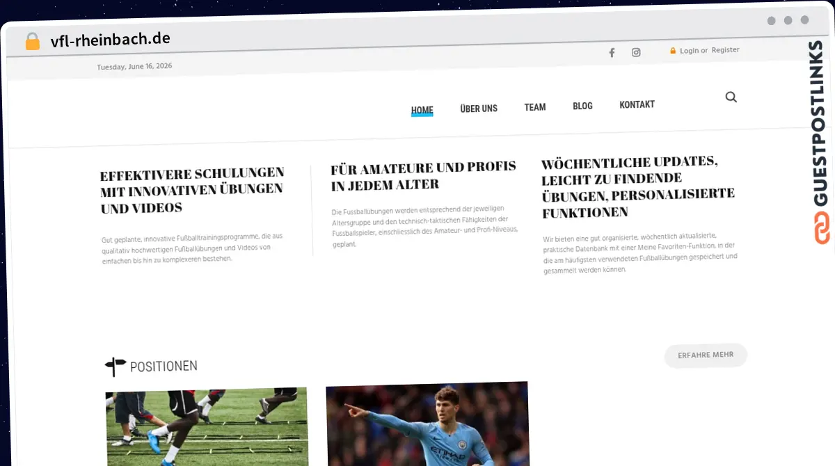 Publish Guest Post on vfl-rheinbach.de
