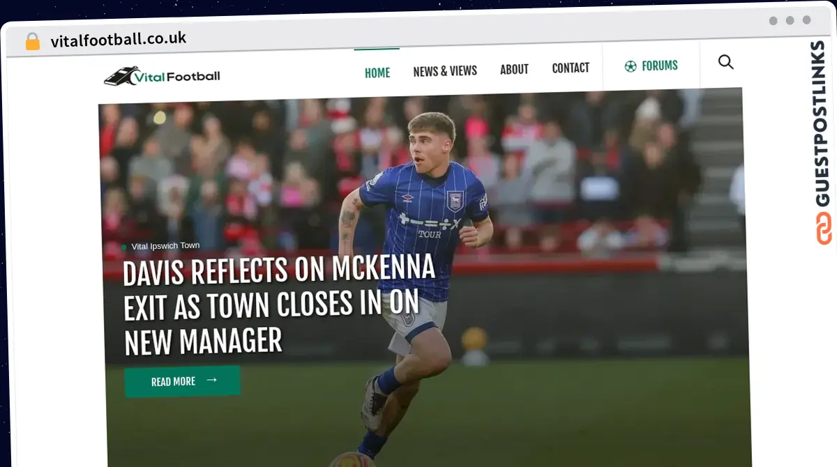 Publish Guest Post on vitalfootball.co.uk