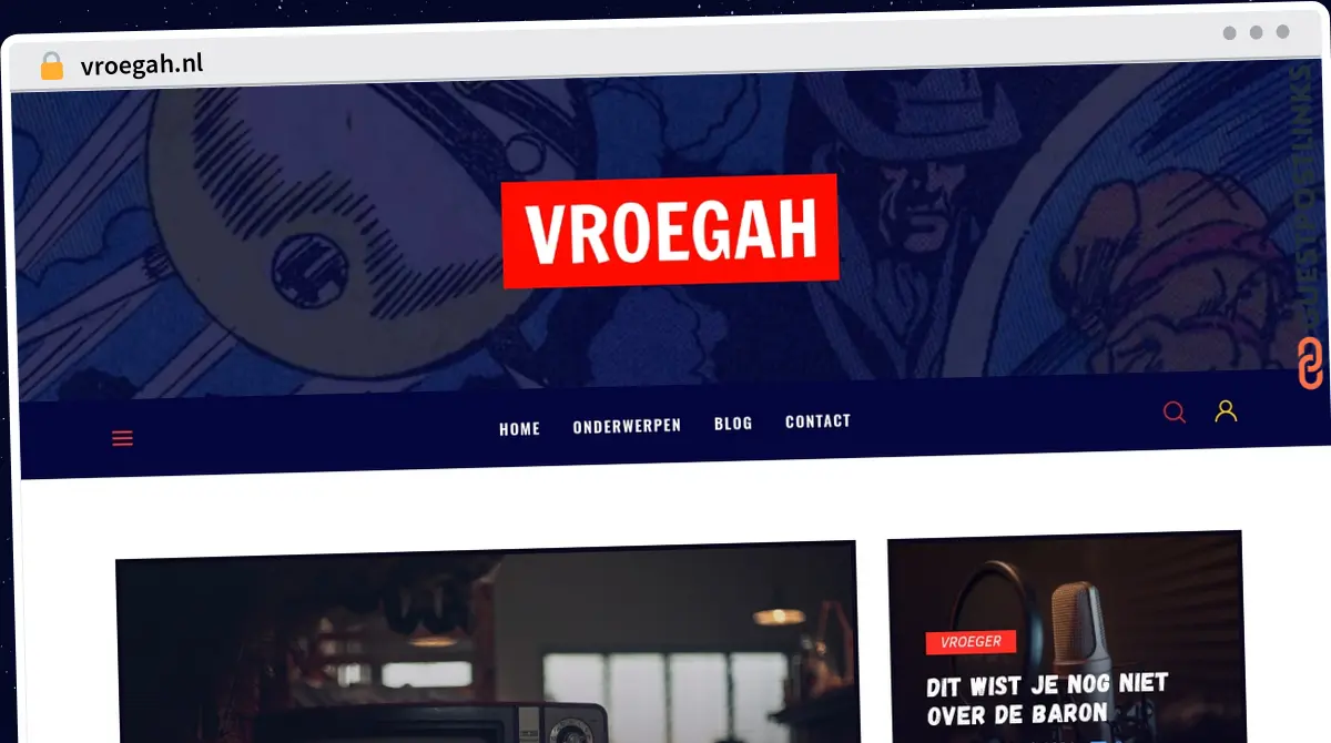 Publish Guest Post on vroegah.nl