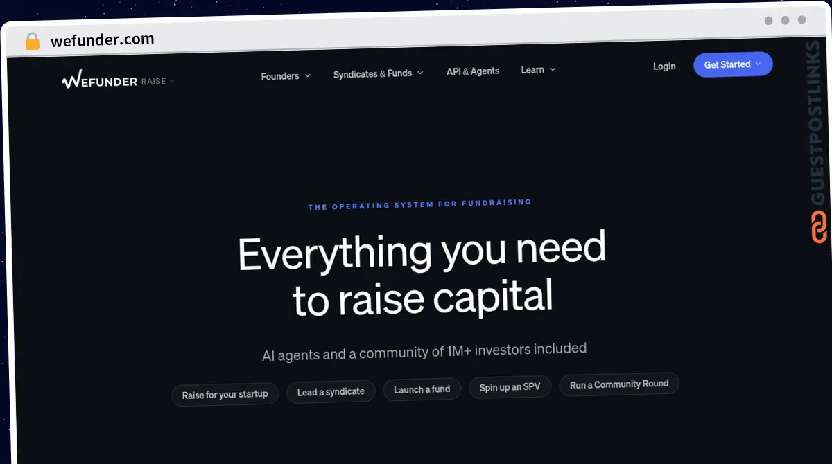 Publish Guest Post on wefunder.com