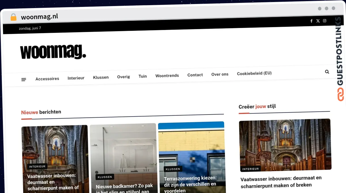 Publish Guest Post on woonmag.nl