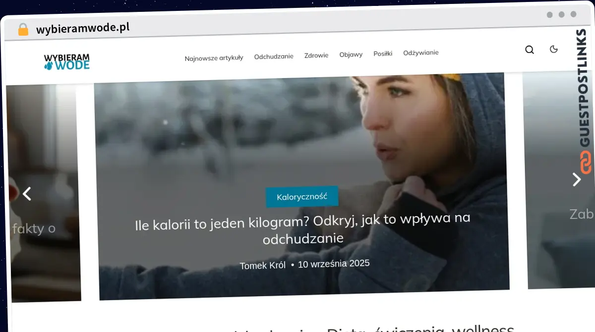 Publish Guest Post on wybieramwode.pl