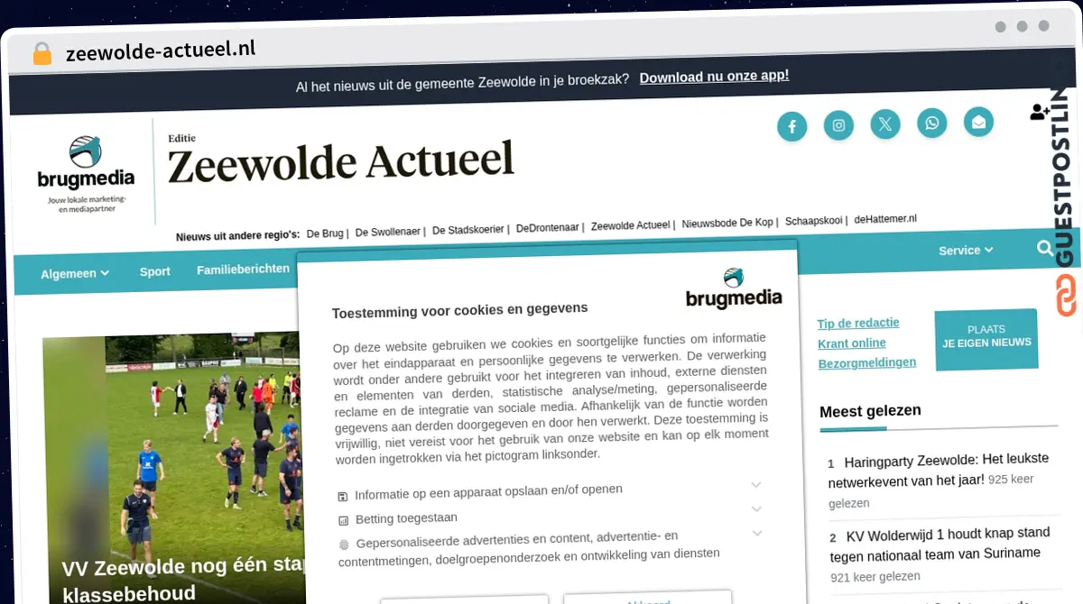 Publish Guest Post on zeewolde-actueel.nl