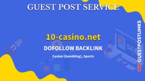 Buy Guest Post on 10-casino.net