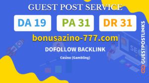 Buy Guest Post on bonusazino-777.com