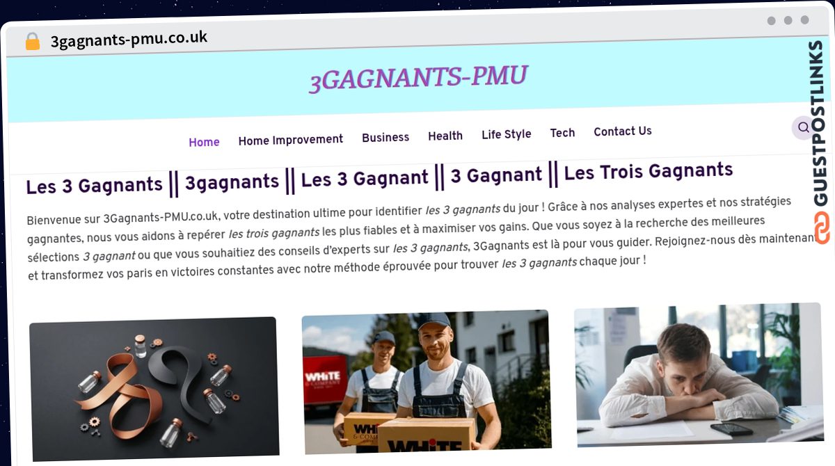 Publish Guest Post on 3gagnants-pmu.co.uk