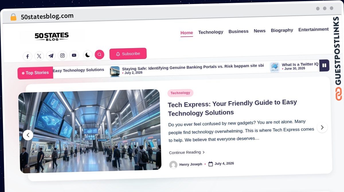 Publish Guest Post on 50statesblog.com