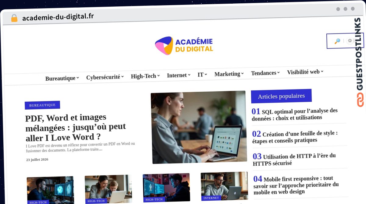 Publish Guest Post on academie-du-digital.fr