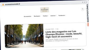 Publish Guest Post on accessoiresmode.fr