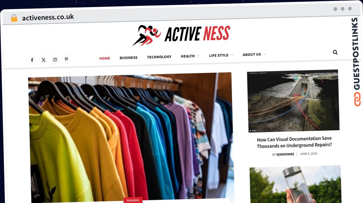 Publish Guest Post on activeness.co.uk