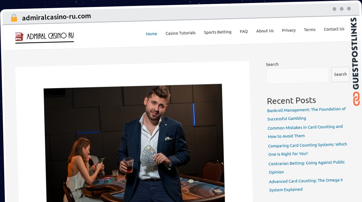 Publish Guest Post on admiralcasino-ru.com