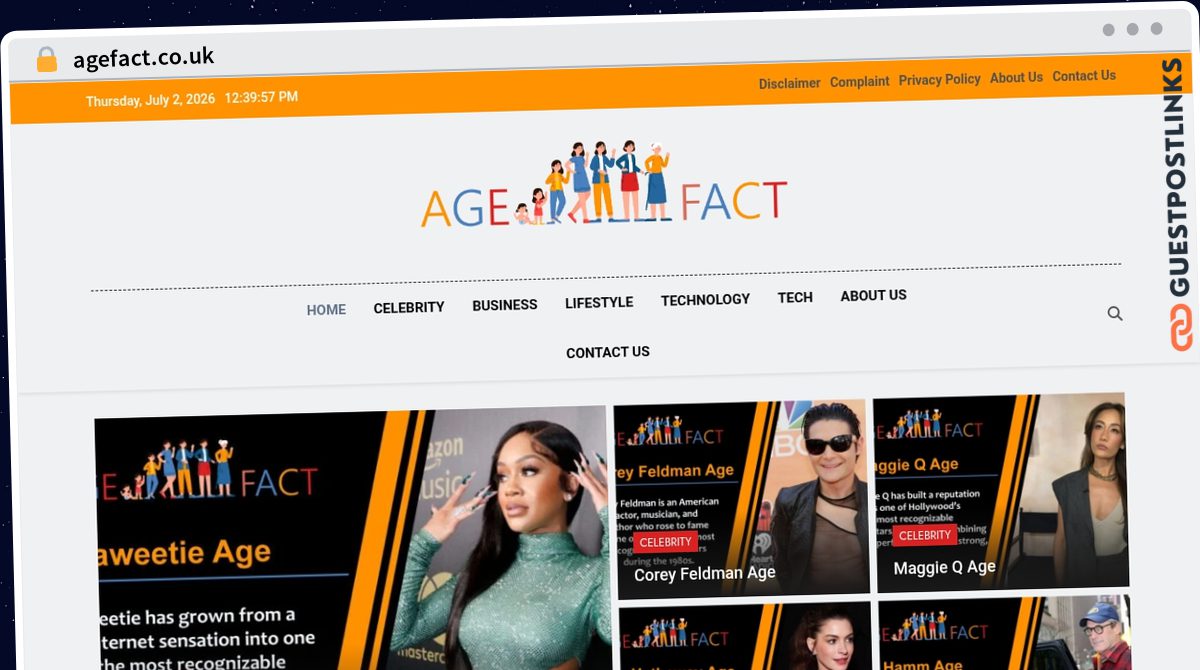 Publish Guest Post on agefact.co.uk