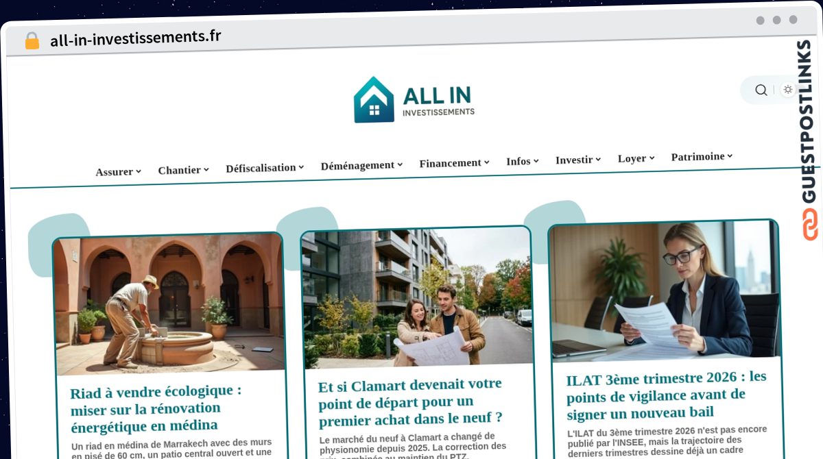 Publish Guest Post on all-in-investissements.fr