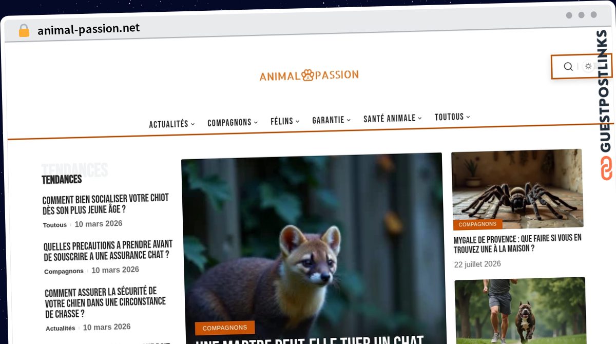 Publish Guest Post on animal-passion.net