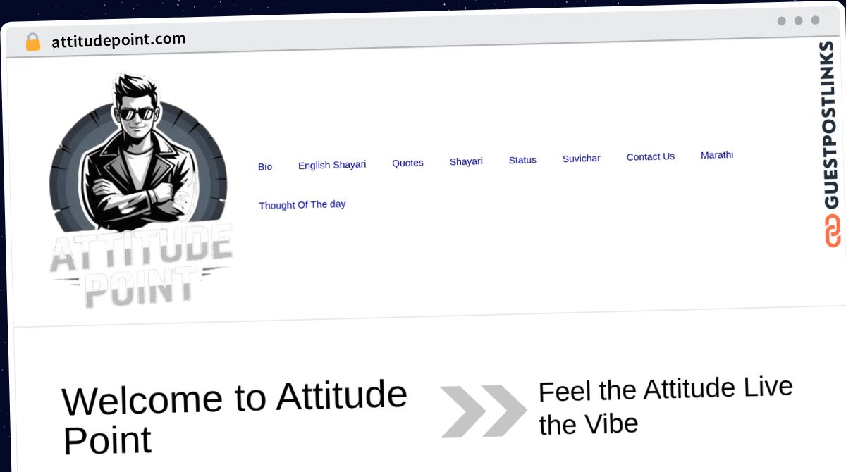 Publish Guest Post on attitudepoint.com