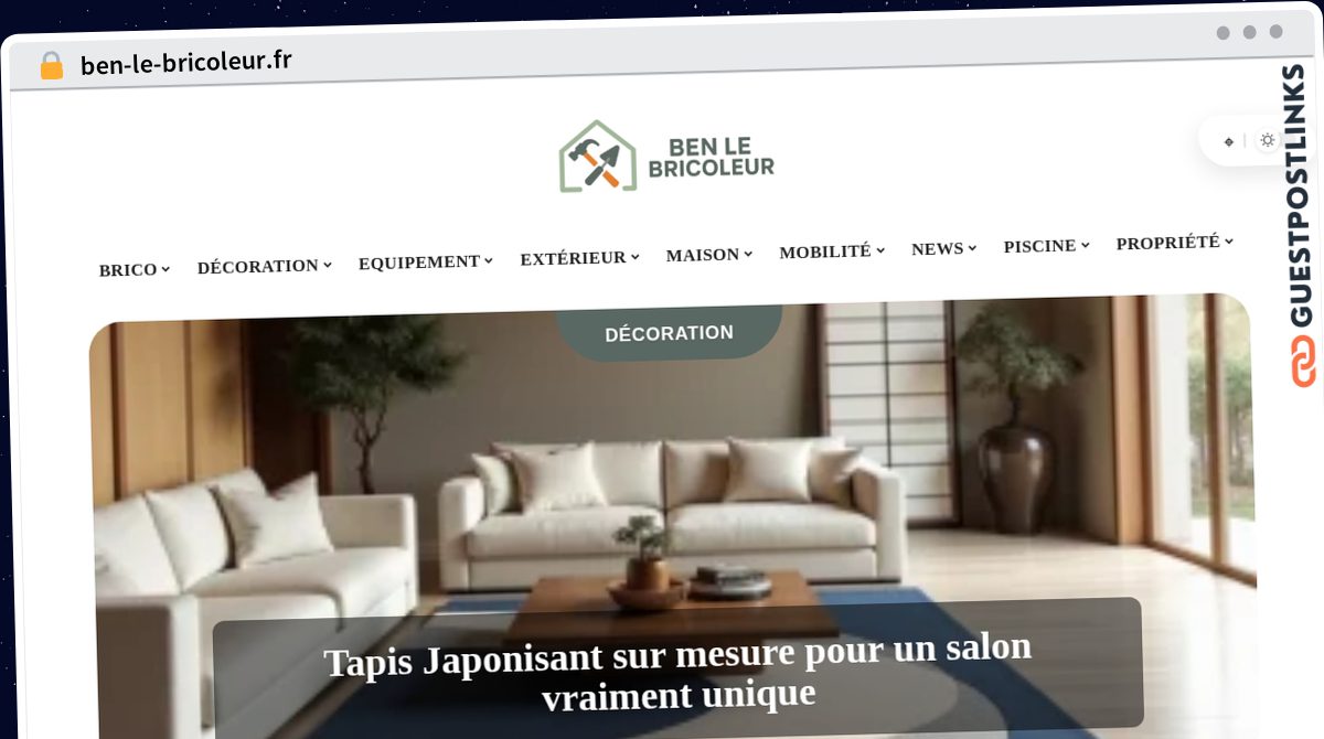 Publish Guest Post on ben-le-bricoleur.fr