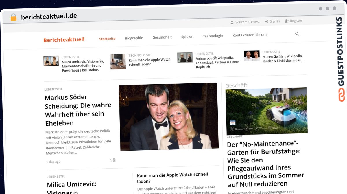 Publish Guest Post on berichteaktuell.de