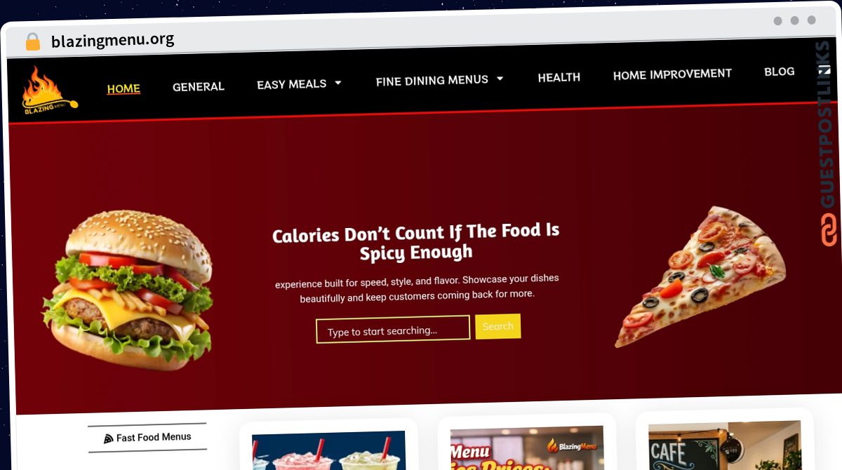 Publish Guest Post on blazingmenu.org