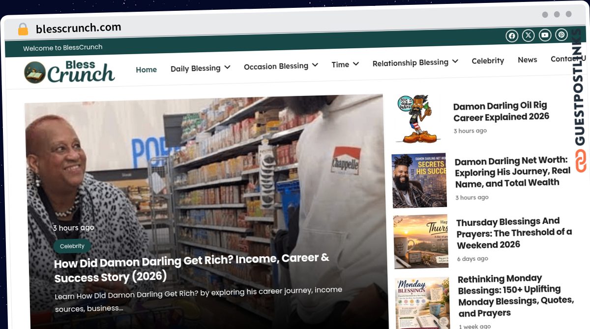 Publish Guest Post on blesscrunch.com