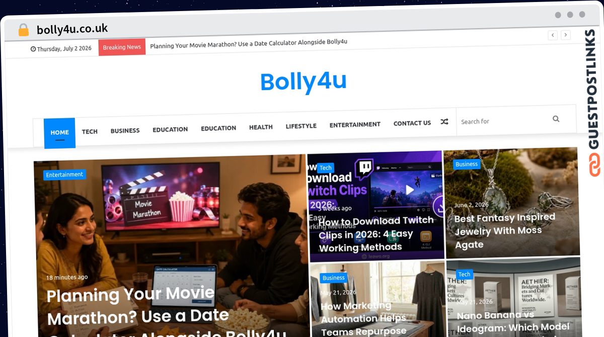Publish Guest Post on bolly4u.co.uk