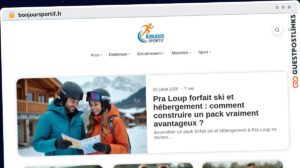 Publish Guest Post on bonjoursportif.fr