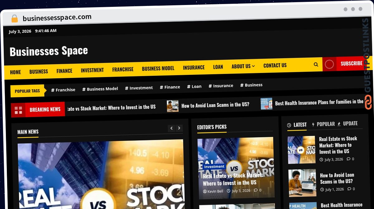 Publish Guest Post on businessesspace.com