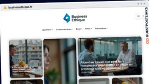 Publish Guest Post on businessethique.fr