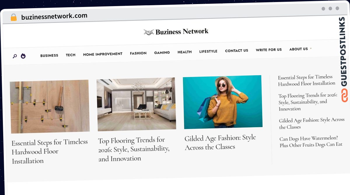 Publish Guest Post on buzinessnetwork.com