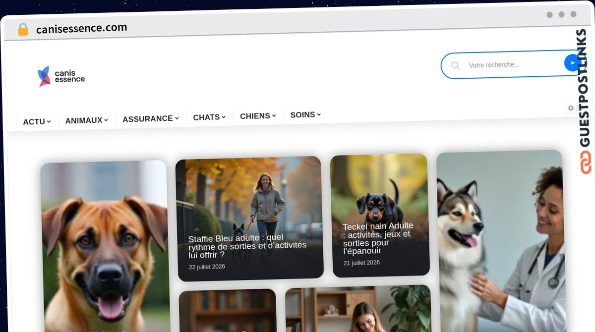 Publish Guest Post on canisessence.com