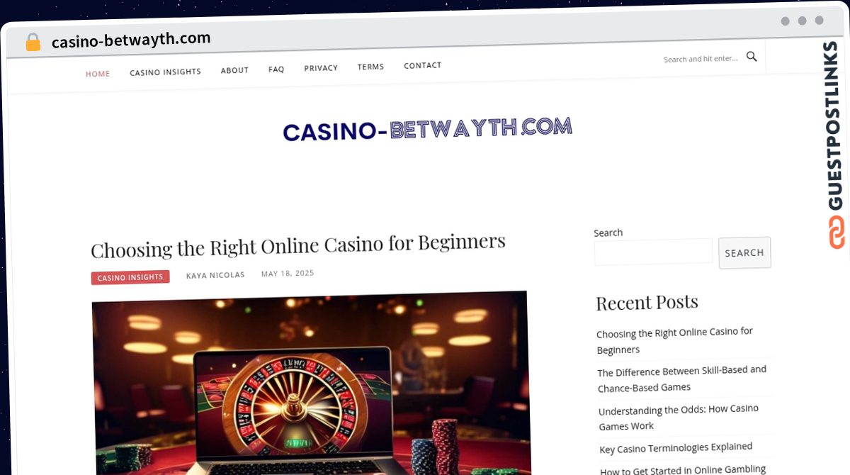 Publish Guest Post on casino-betwayth.com
