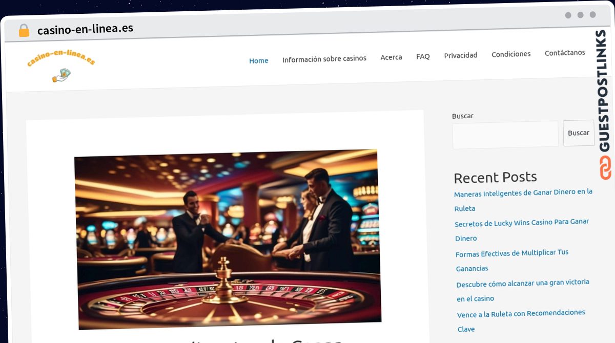 Publish Guest Post on casino-en-linea.es