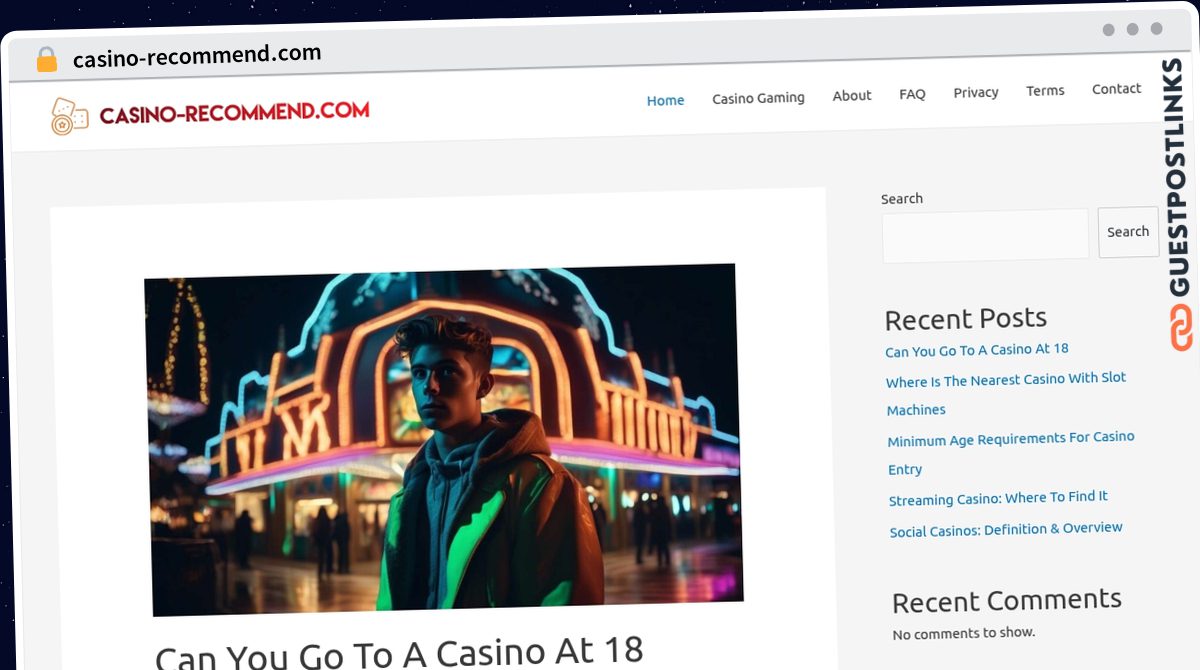 Publish Guest Post on casino-recommend.com