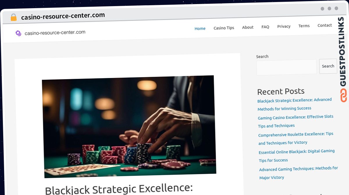 Publish Guest Post on casino-resource-center.com