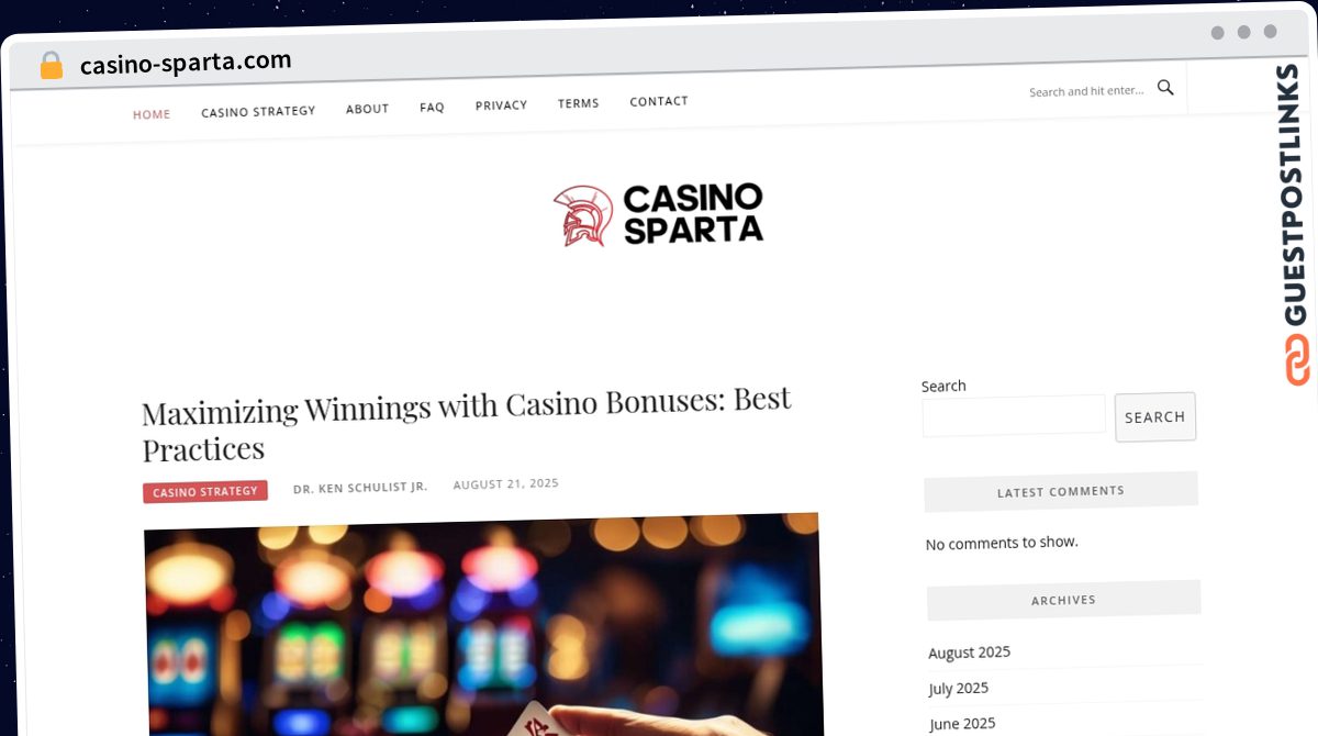 Publish Guest Post on casino-sparta.com