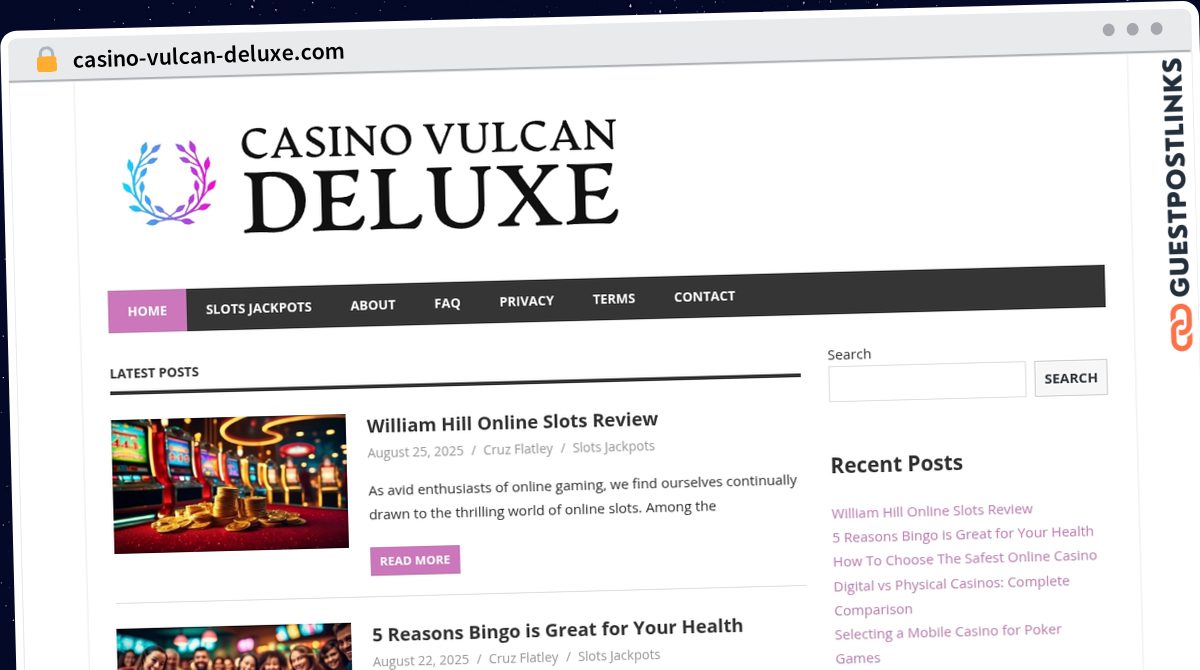 Publish Guest Post on casino-vulcan-deluxe.com