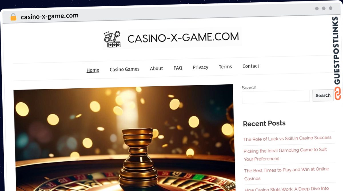 Publish Guest Post on casino-x-game.com