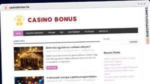 Publish Guest Post on casinobonus.hu
