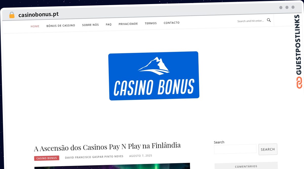 Publish Guest Post on casinobonus.pt