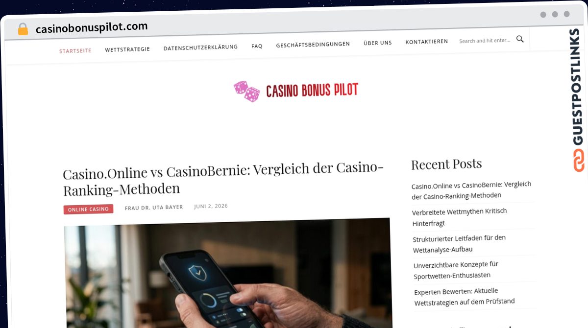 Publish Guest Post on casinobonuspilot.com