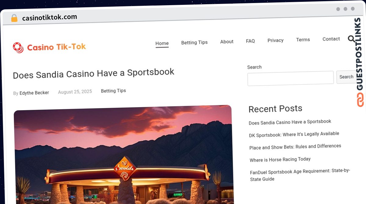 Publish Guest Post on casinotiktok.com